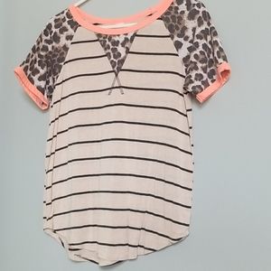 7th RAY// Stripe tunic raglan